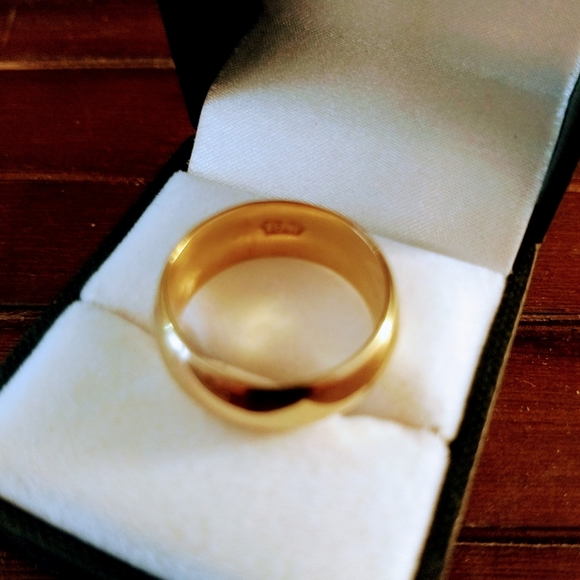 Men's 18 Carat Gold Ring Size 9 - Picture 3 of 8